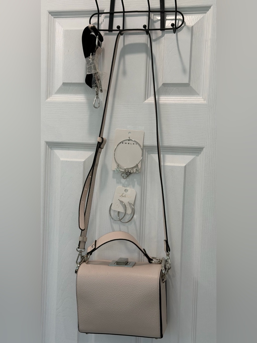 Steve Madden cream color  Crossbody Bag with Top Handle& guitar crossbody